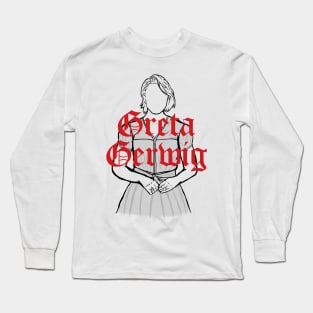 A Portrait of Greta Gerwig Long Sleeve T-Shirt